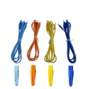 Kit Globus 4 Cables De Colores para Electroestimuladores Genesy 1200,1500,600 PRE 200,400, Activa 700, Elite GE 98